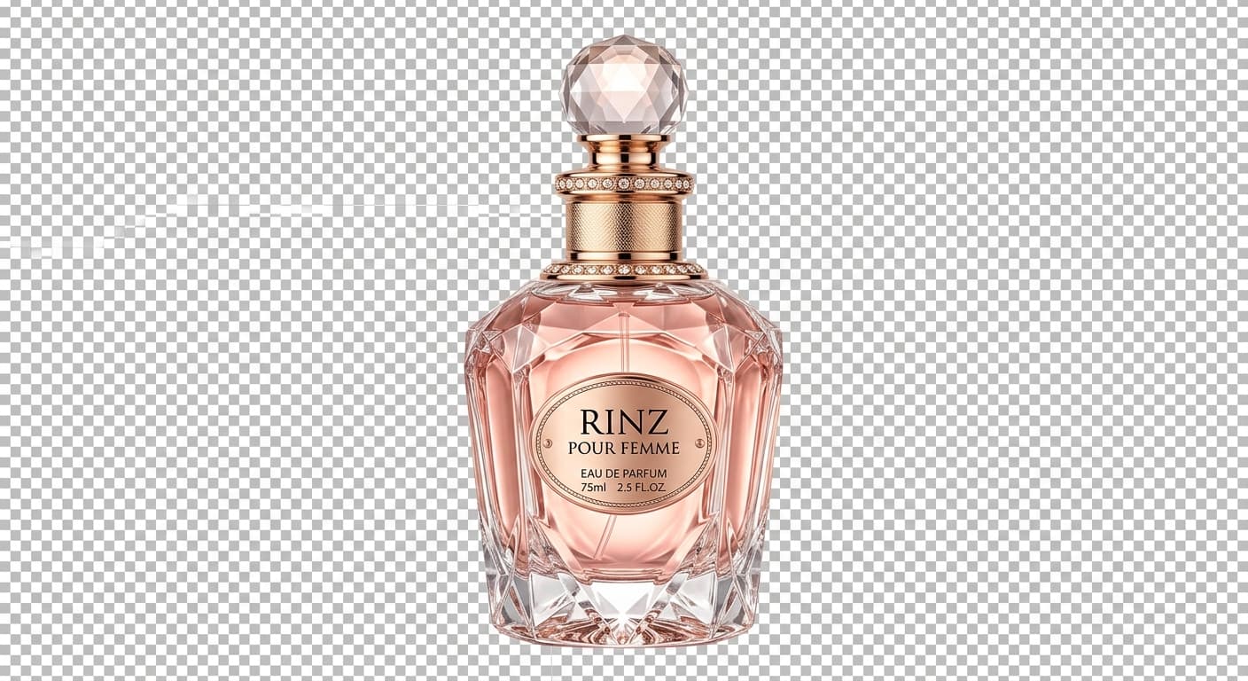 The Pour Femme elegant flacon